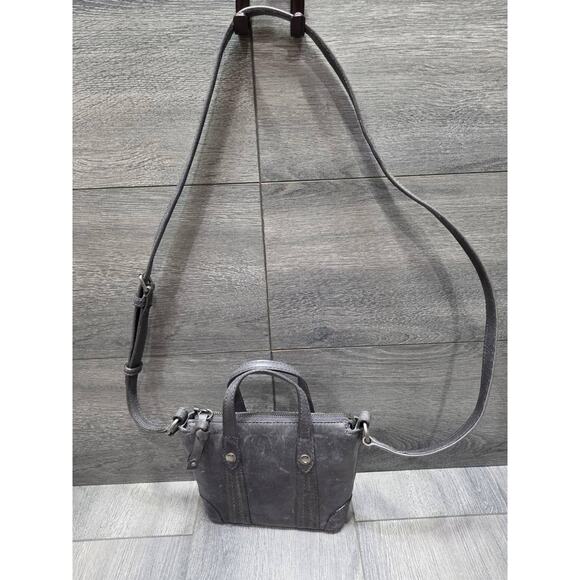 FRYE Mini Melissa Leather Crossbody Shopper Amethyst Bag B000440 - Picture 3 of 11